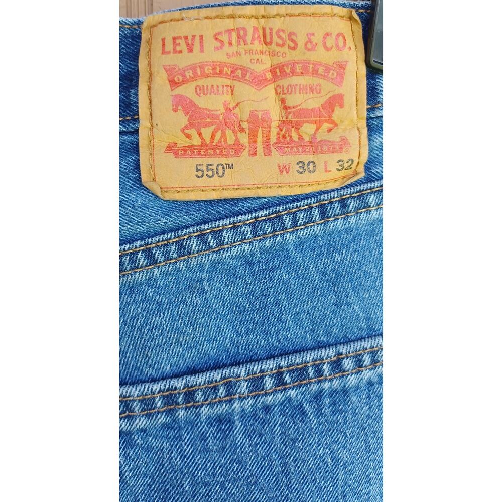 Levi's 550 Upcycled Americana Star Ribbon Jeans W30 Y2K Festival Indie - Picture 6 of 9